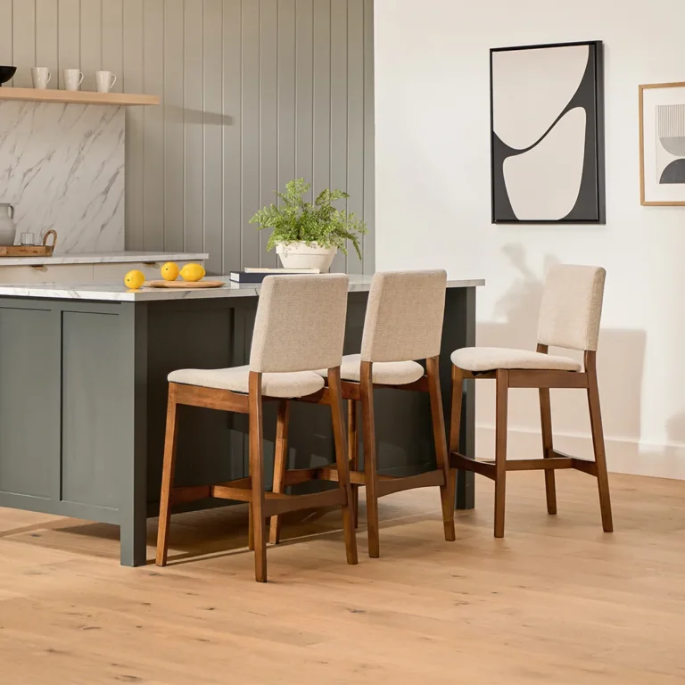 Nosh Counter Stool - Walnut and Chalk Gray