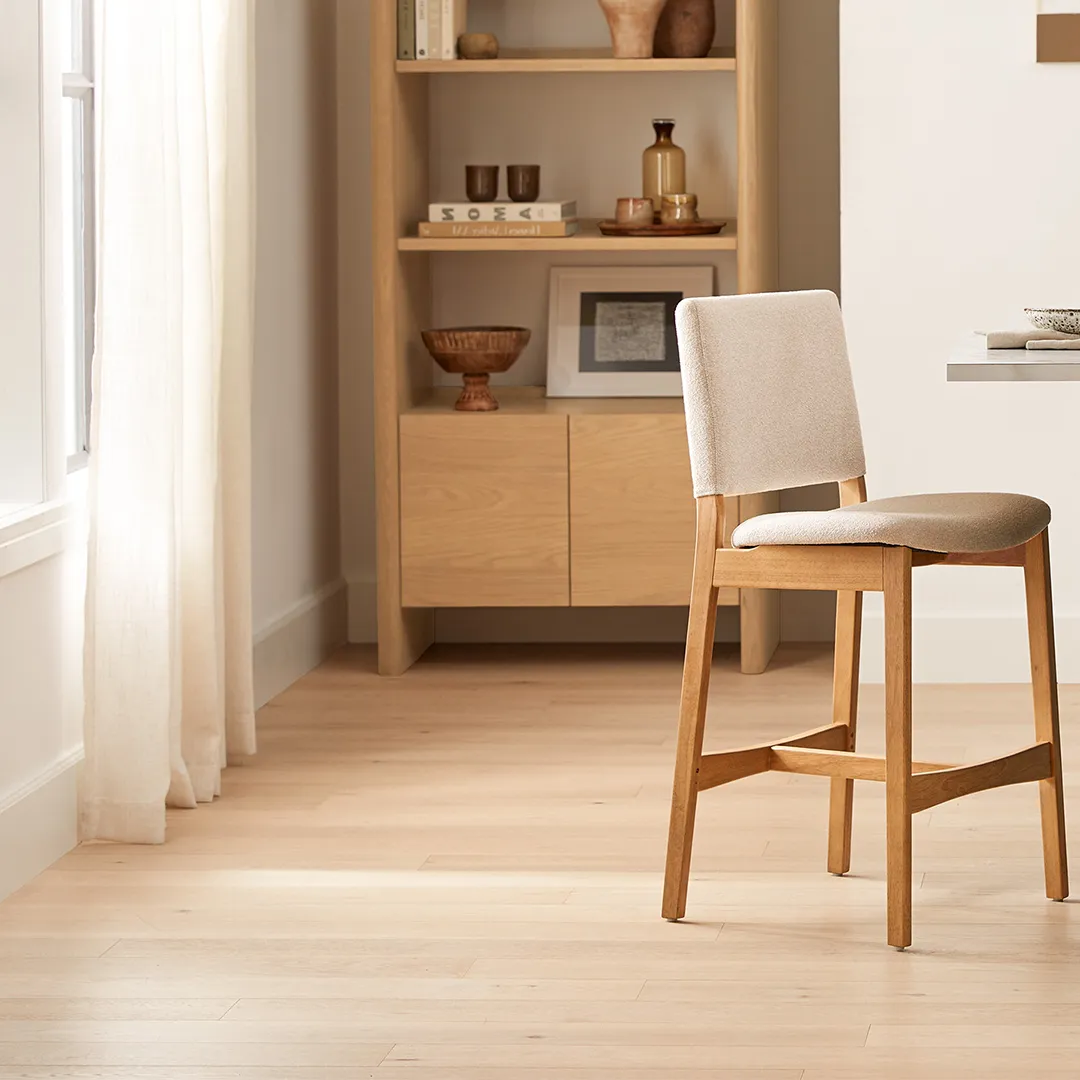 Nosh Counter Stool - Oak and Ratine Ivory - Image 3