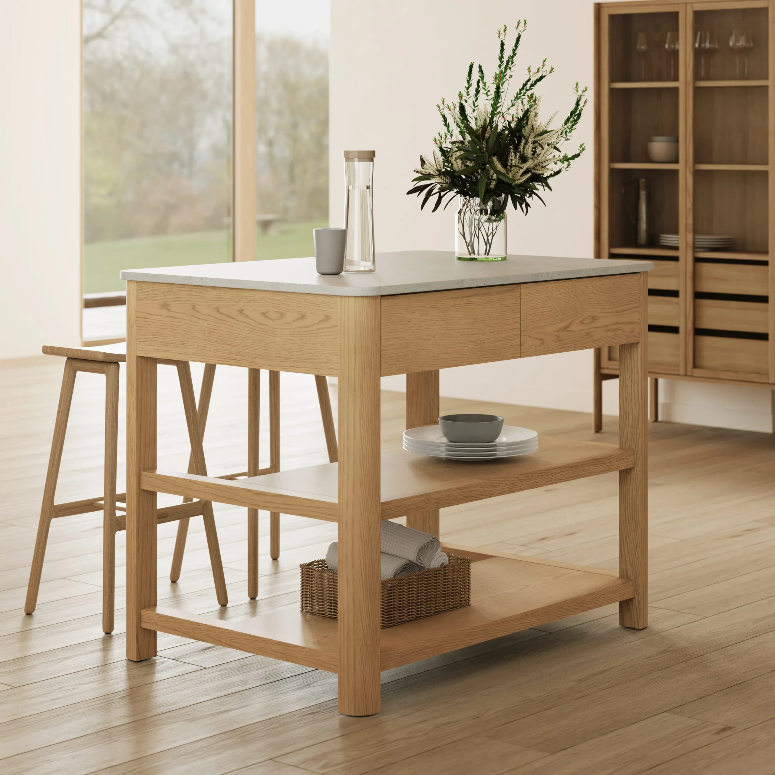 Kitchen Island - White Oak
