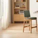 Nosh Counter Stool - Oak and Ratine Green