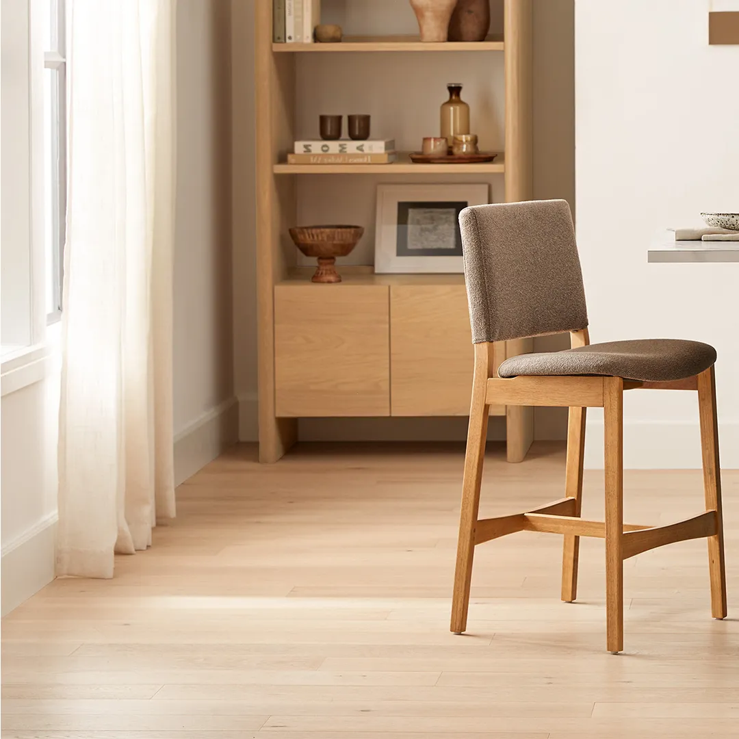Nosh Counter Stool - Oak and Ratine Brown - Image 3