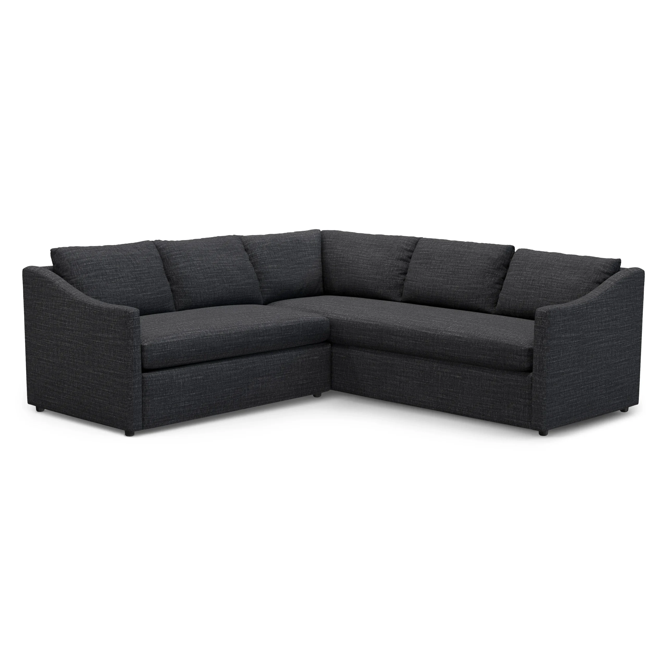 Landry 91_ Corner Sectional - Napa Charcoal - Image 2