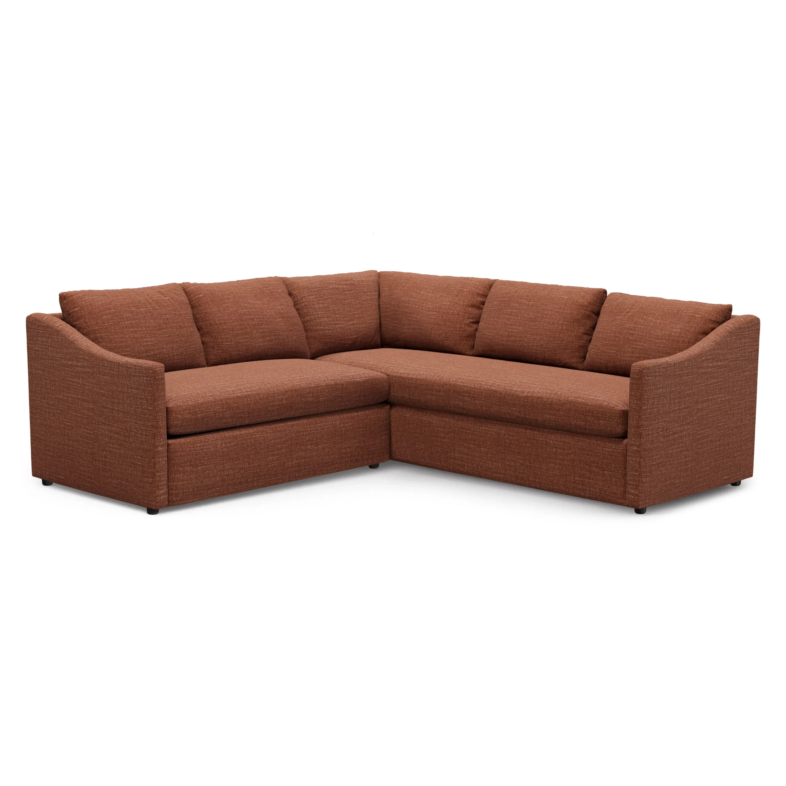 Landry 91_ Corner Sectional - Napa Rust - Image 2