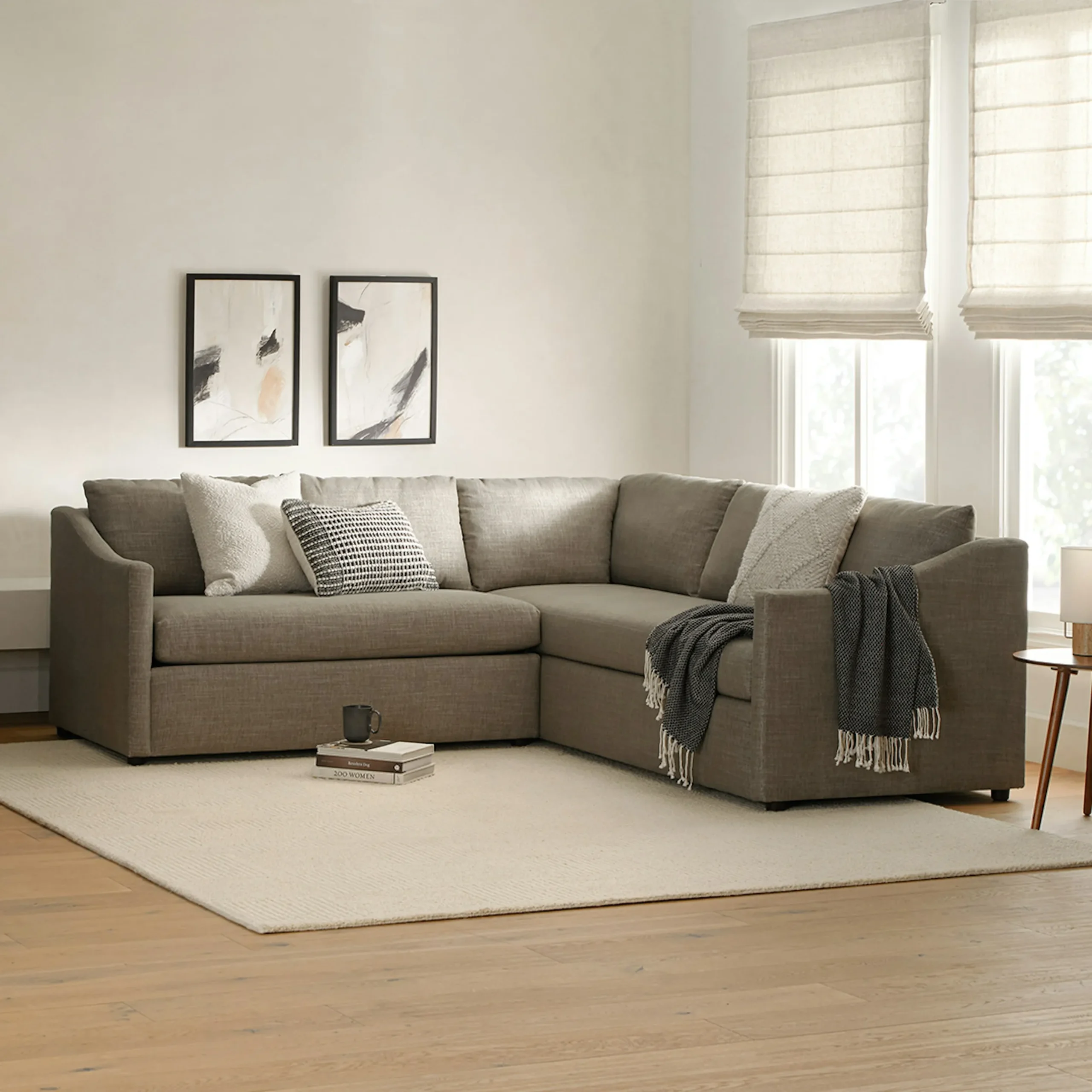Landry 91_ Corner Sectional - Napa Taupe