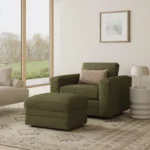 Riley 42_ Grand Swivel Chair - Napa Moss