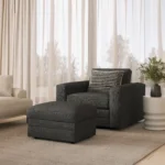 Riley 42_ Grand Swivel Chair - Napa Charcoal