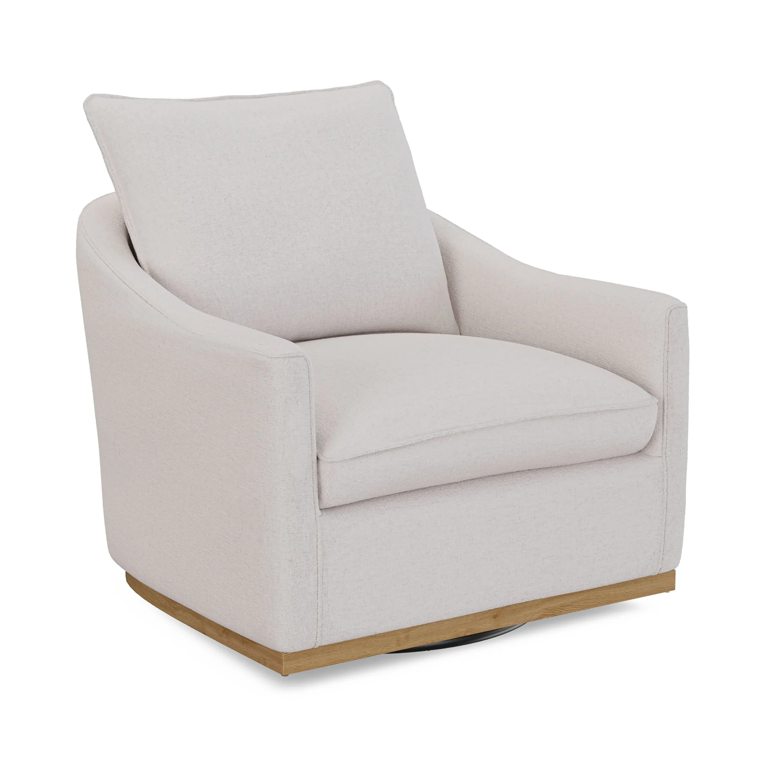 Mantle 34_ Swivel Lounge Chair - Napa White - Image 10