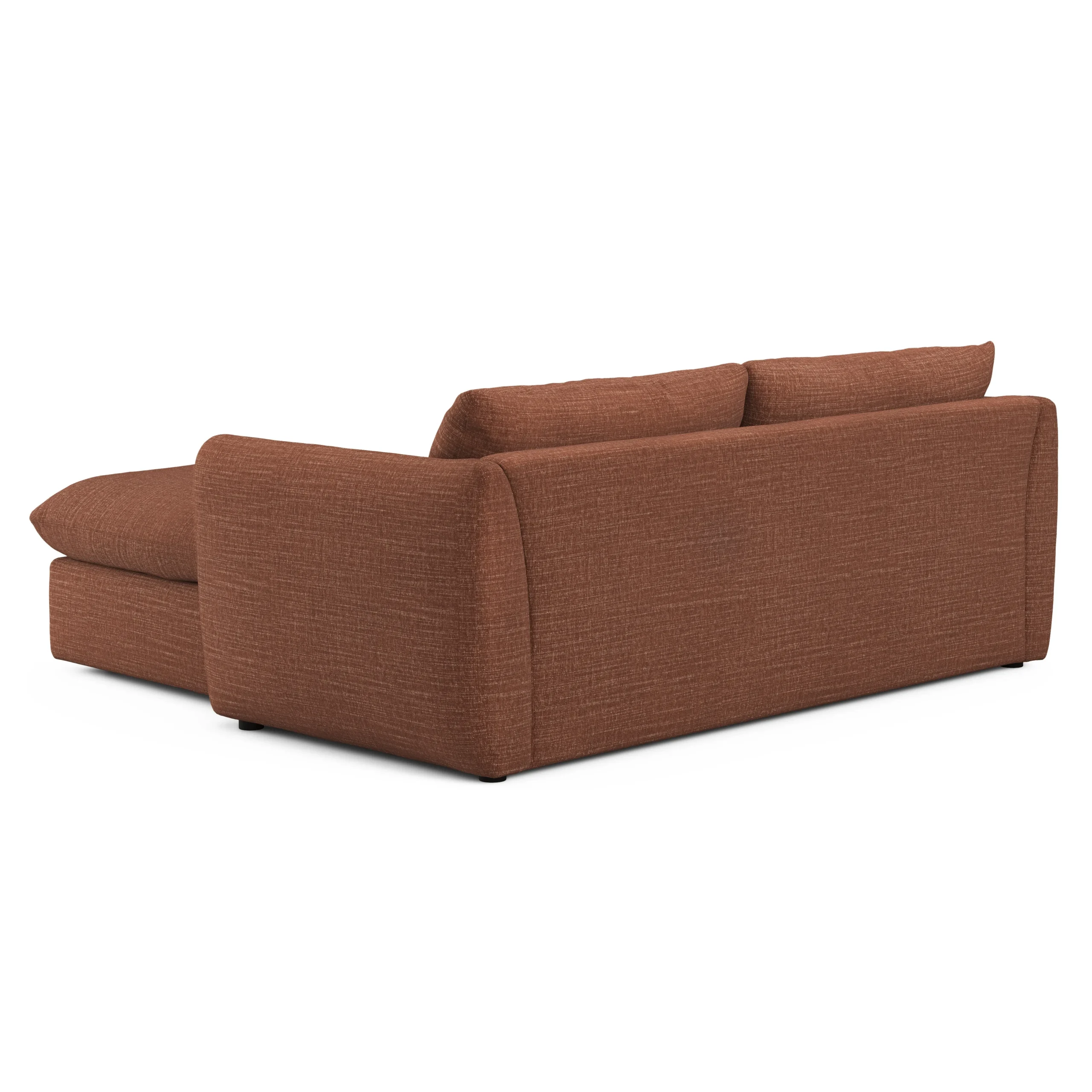 Leigh 86_ Reversible Storage Sleeper Sectional - Napa Rust - Image 2