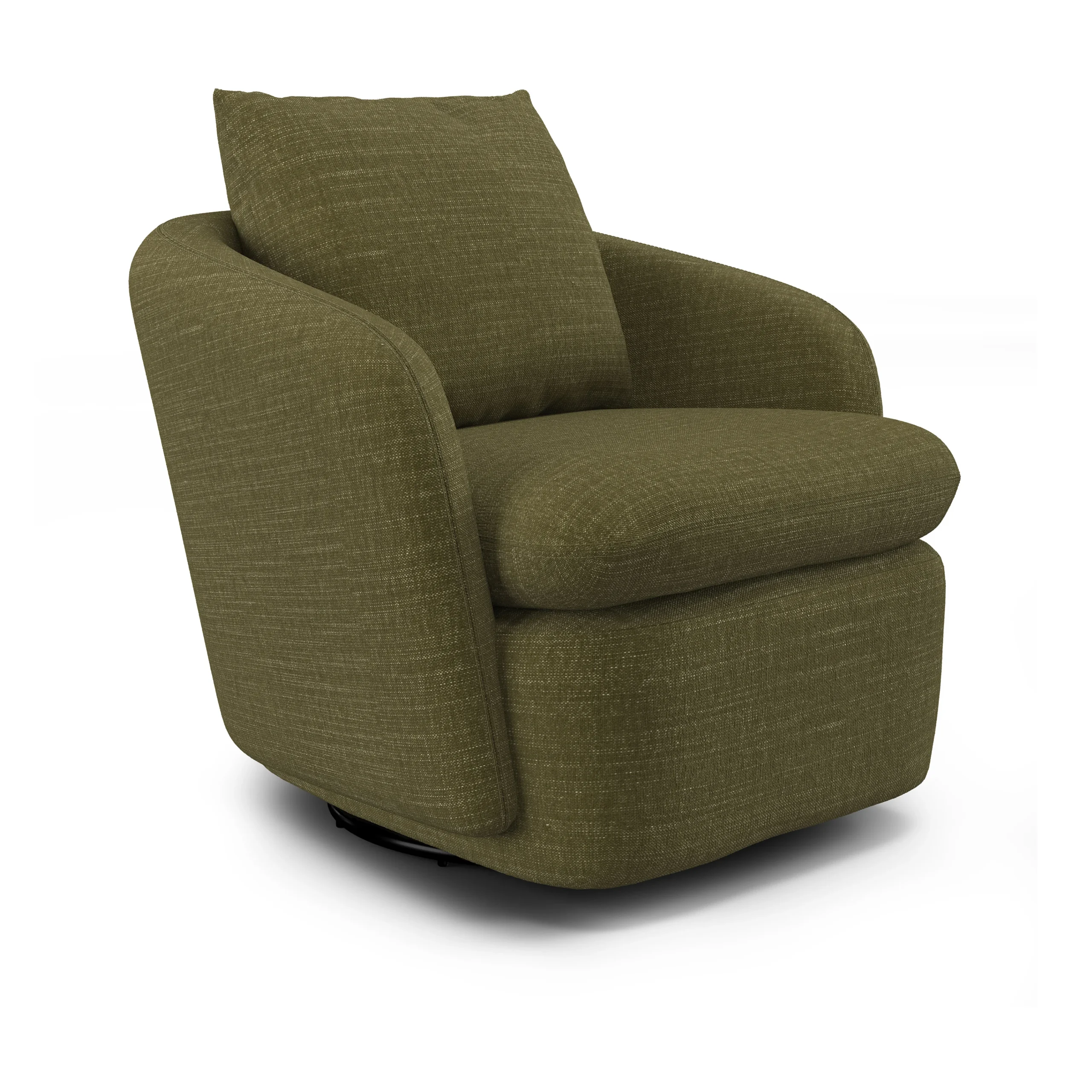 Leigh 33_ Swivel Lounge Chair - Napa Moss - Image 3