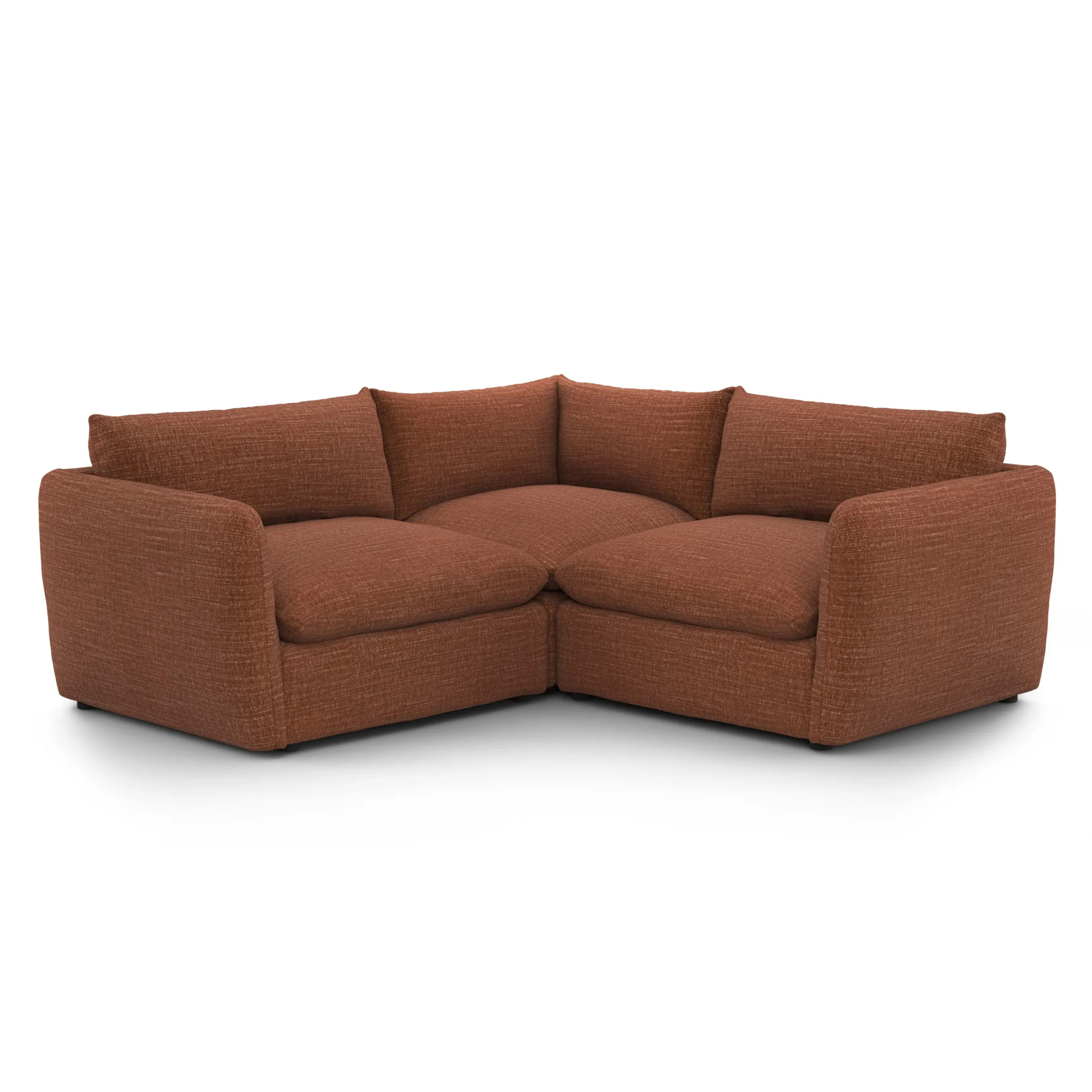 Leigh 87_ Modular Corner Sectional - Napa Rust - Image 2