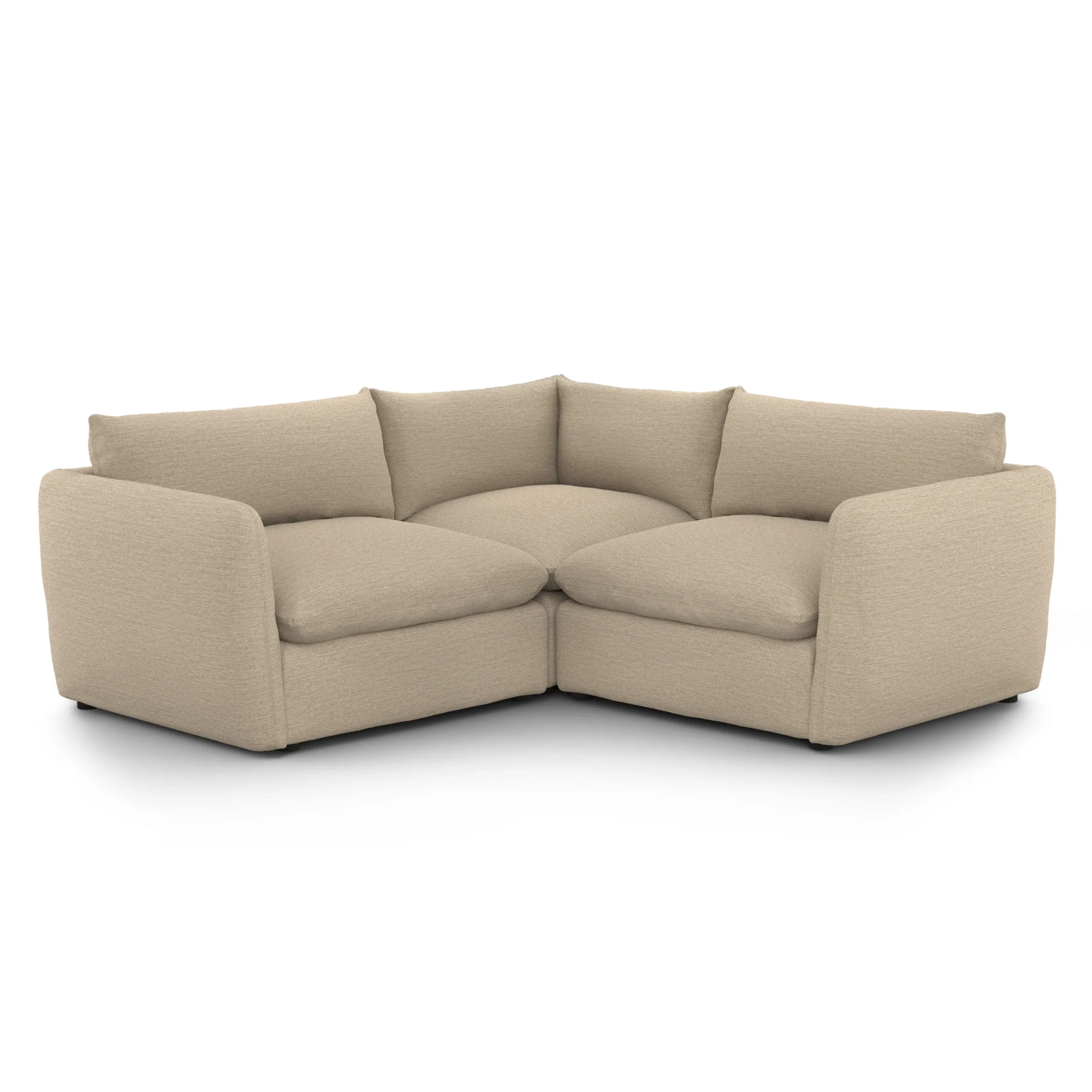 Leigh 87_ Modular Corner Sectional - Silver Taupe - Image 2