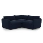 Leigh 87_ Velvet Modular Corner Sectional - Hale Ink