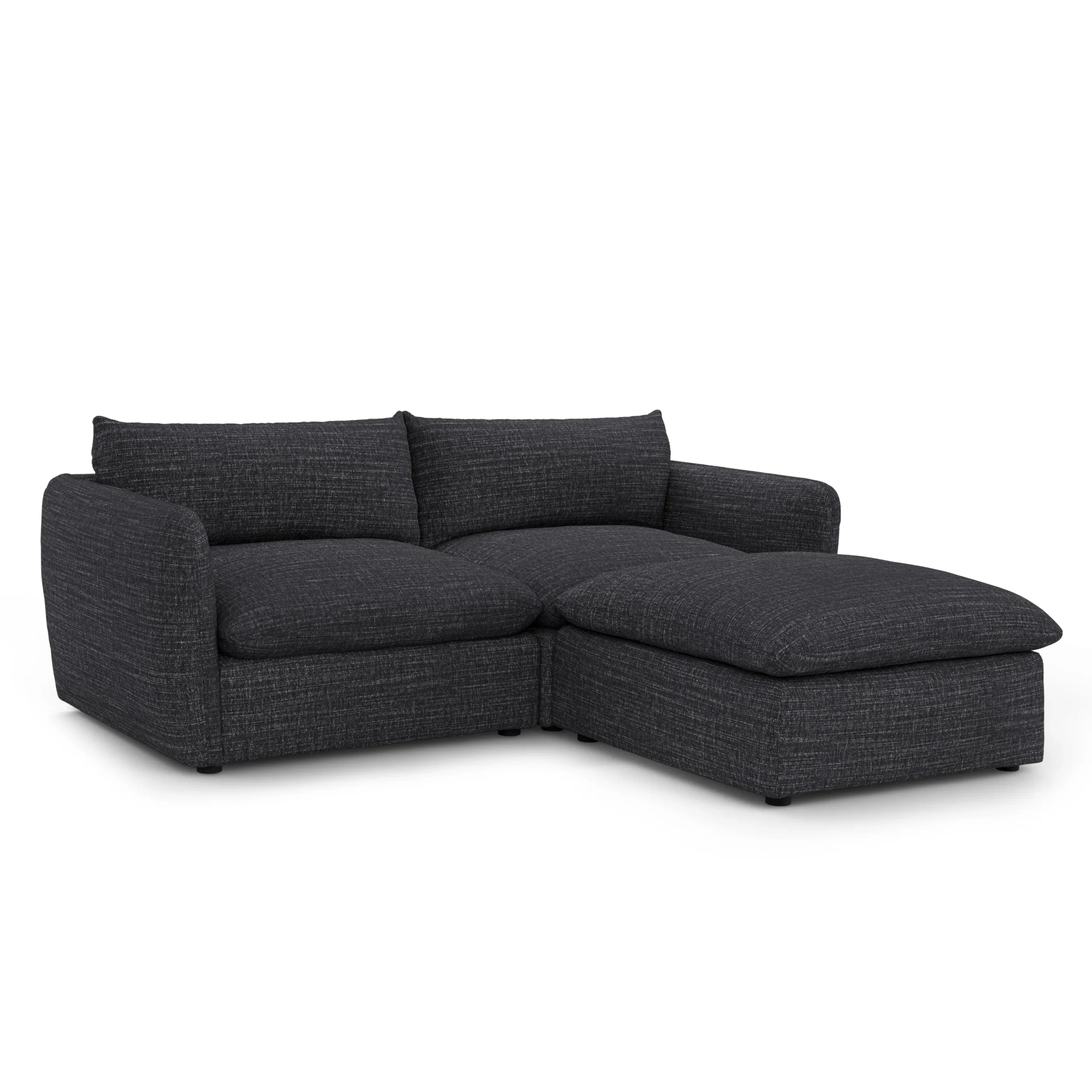 Leigh 92_ Modular Sectional - Napa Charcoal - Image 2