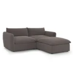 Leigh 92_ Velvet Modular Sectional - Hale Warm Gray