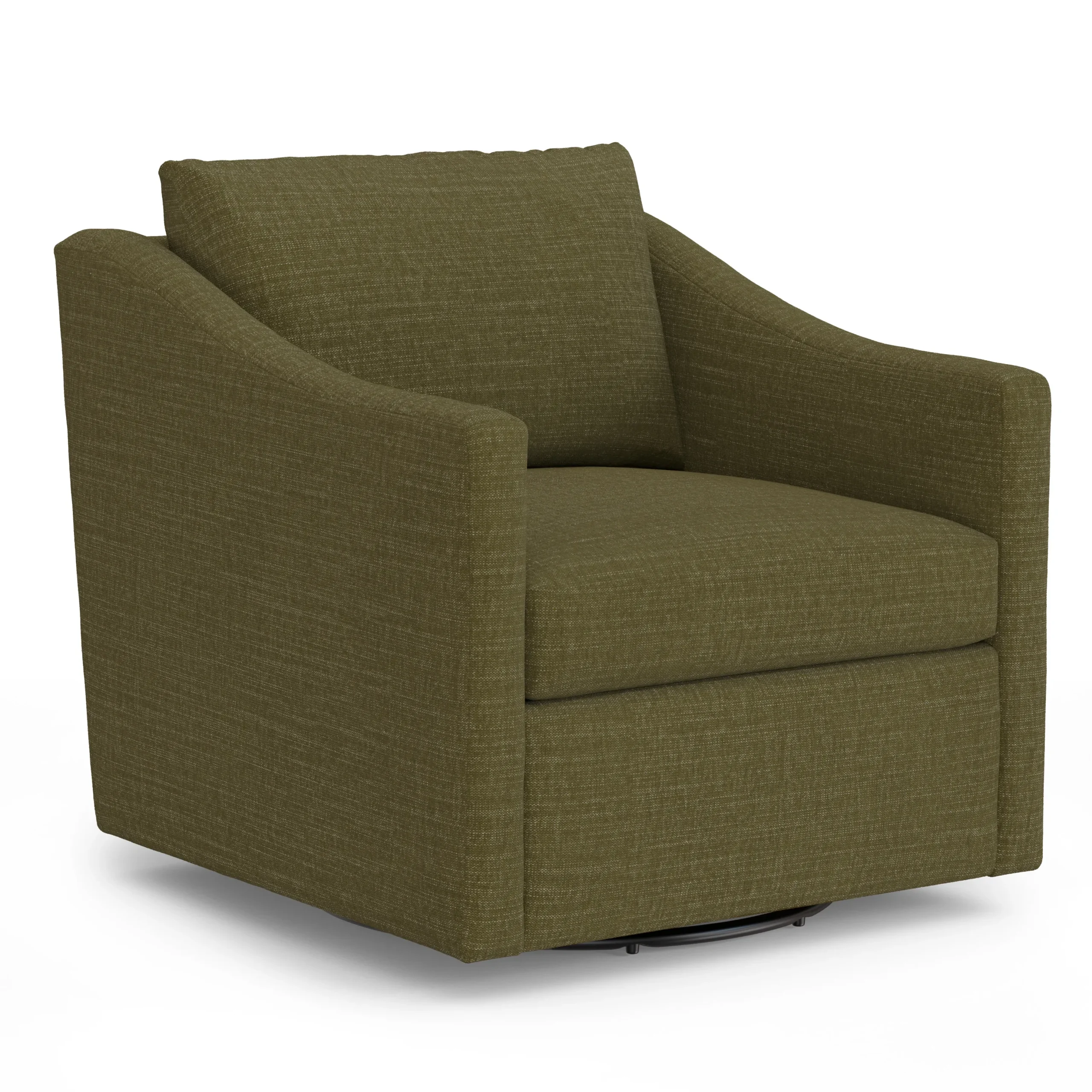 Landry 32.25_ Swivel Lounge Chair - Napa Moss - Image 3