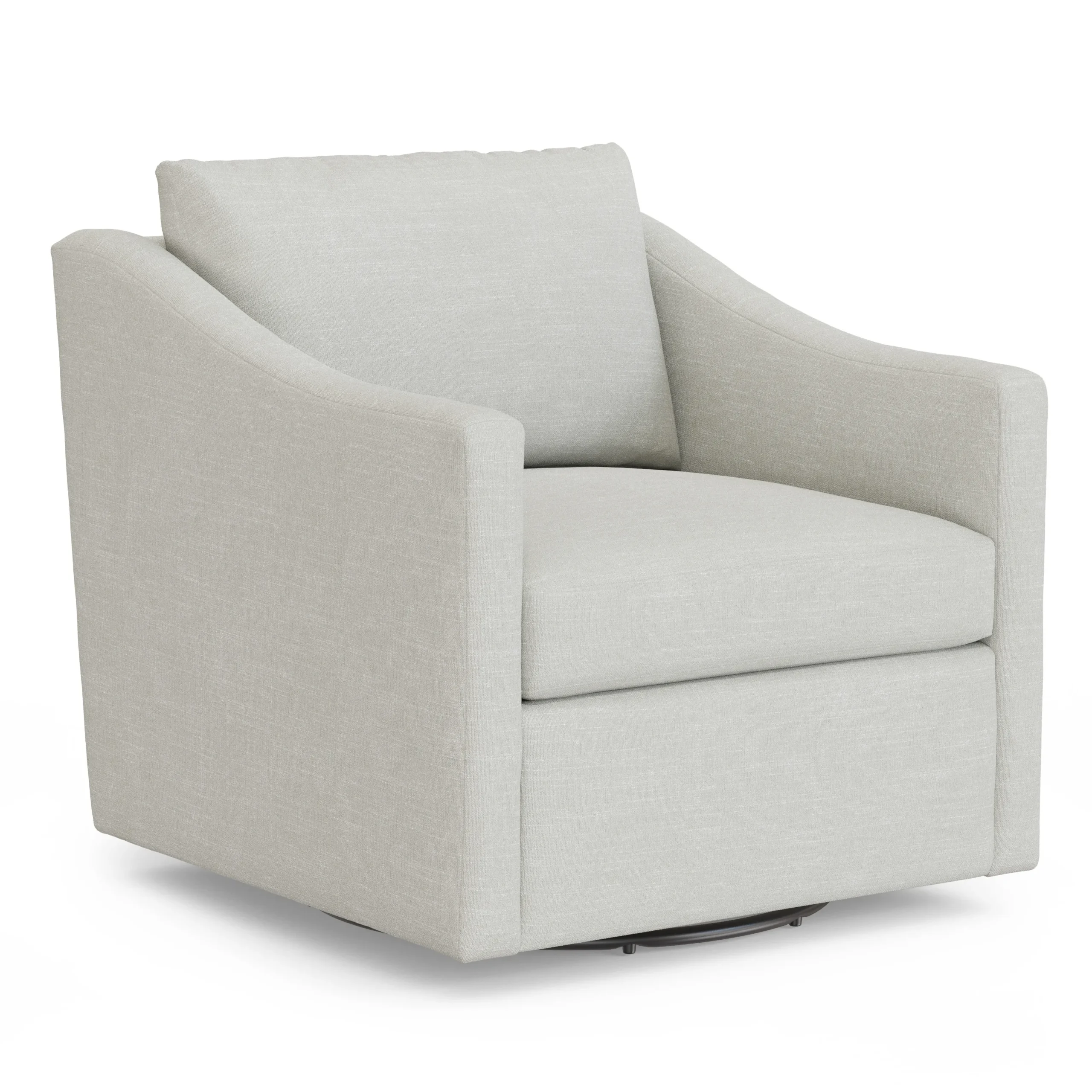 Landry 32.25_ Swivel Lounge Chair - Napa Dove - Image 10