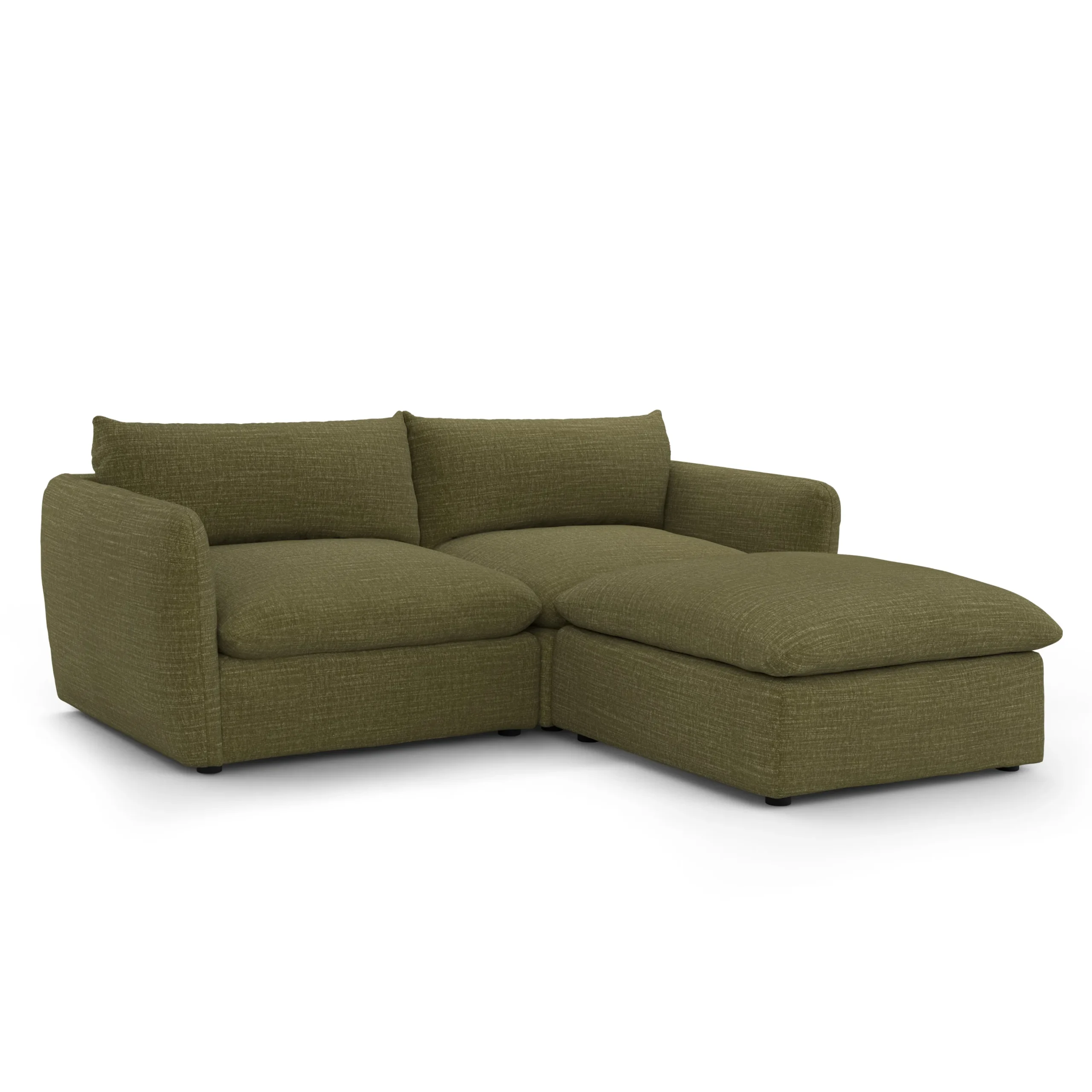 Leigh 92_ Modular Sectional - Napa Moss - Image 2