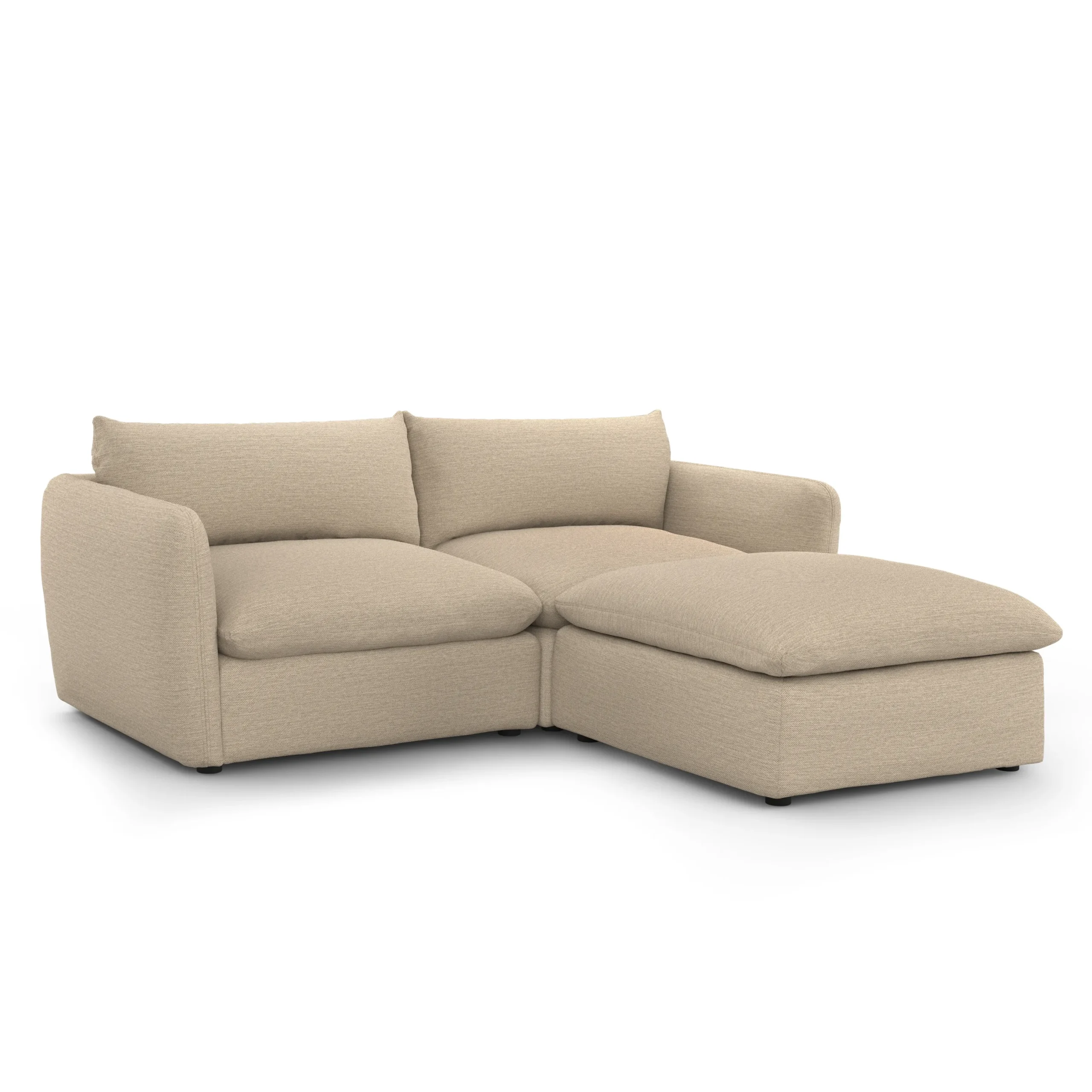 Leigh 92_ Modular Sectional - Silver Taupe - Image 2