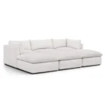 Leigh 121.5_ Modular Open Pit Sectional - Silver Ivory