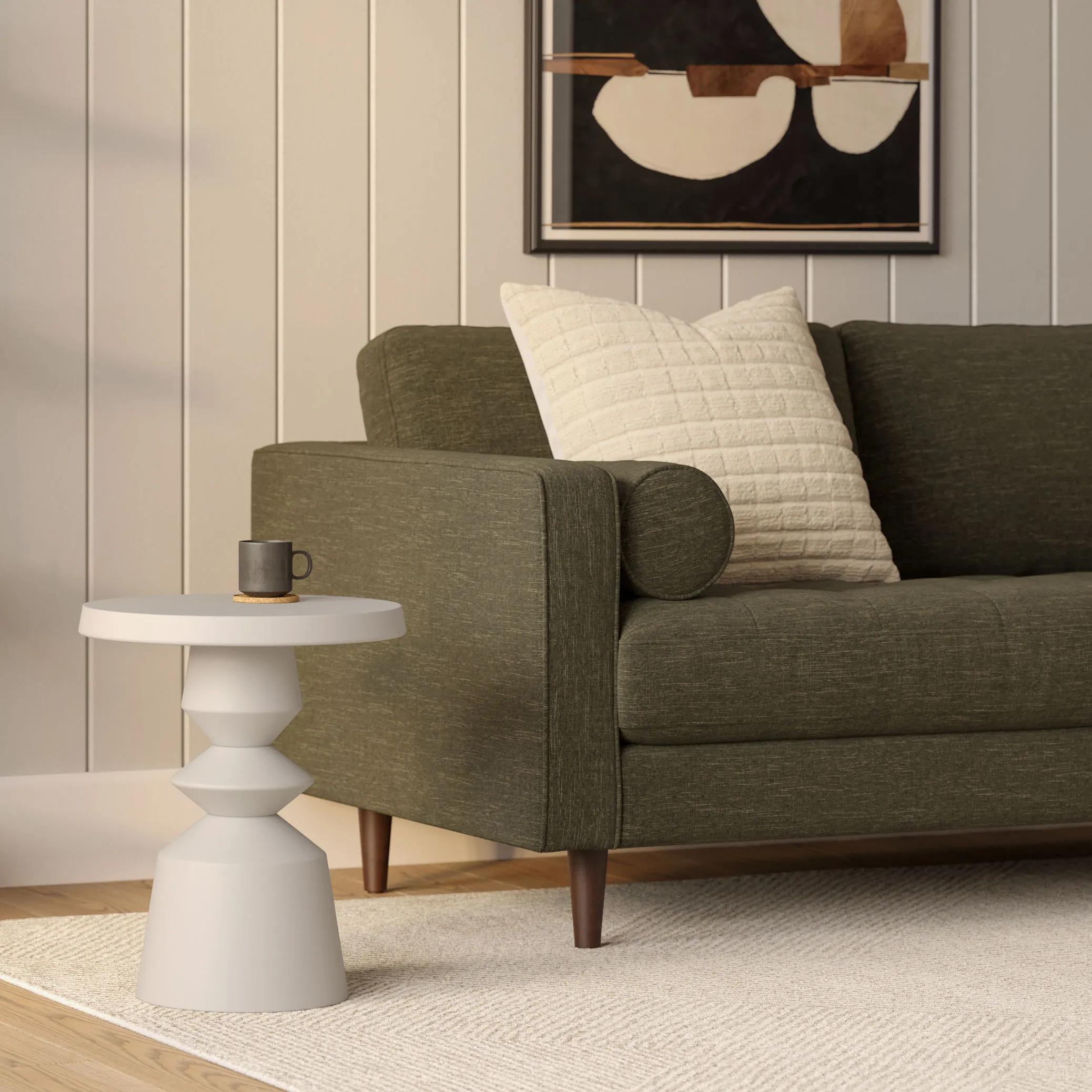 Gambit Side Table - Ridge Taupe