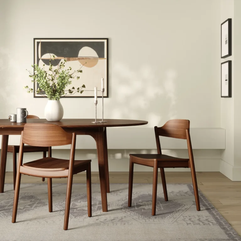 Sylvo Stackable Dining Chair - Walnut