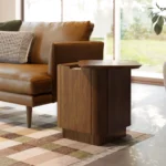 Moa Storage Side Table - Walnut