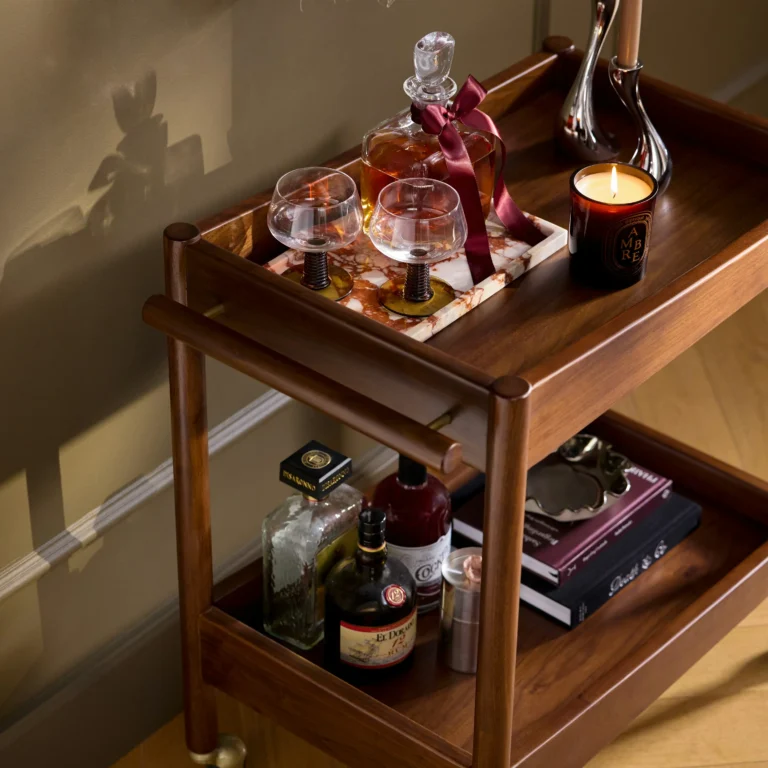 Cotu Bar Cart - Walnut
