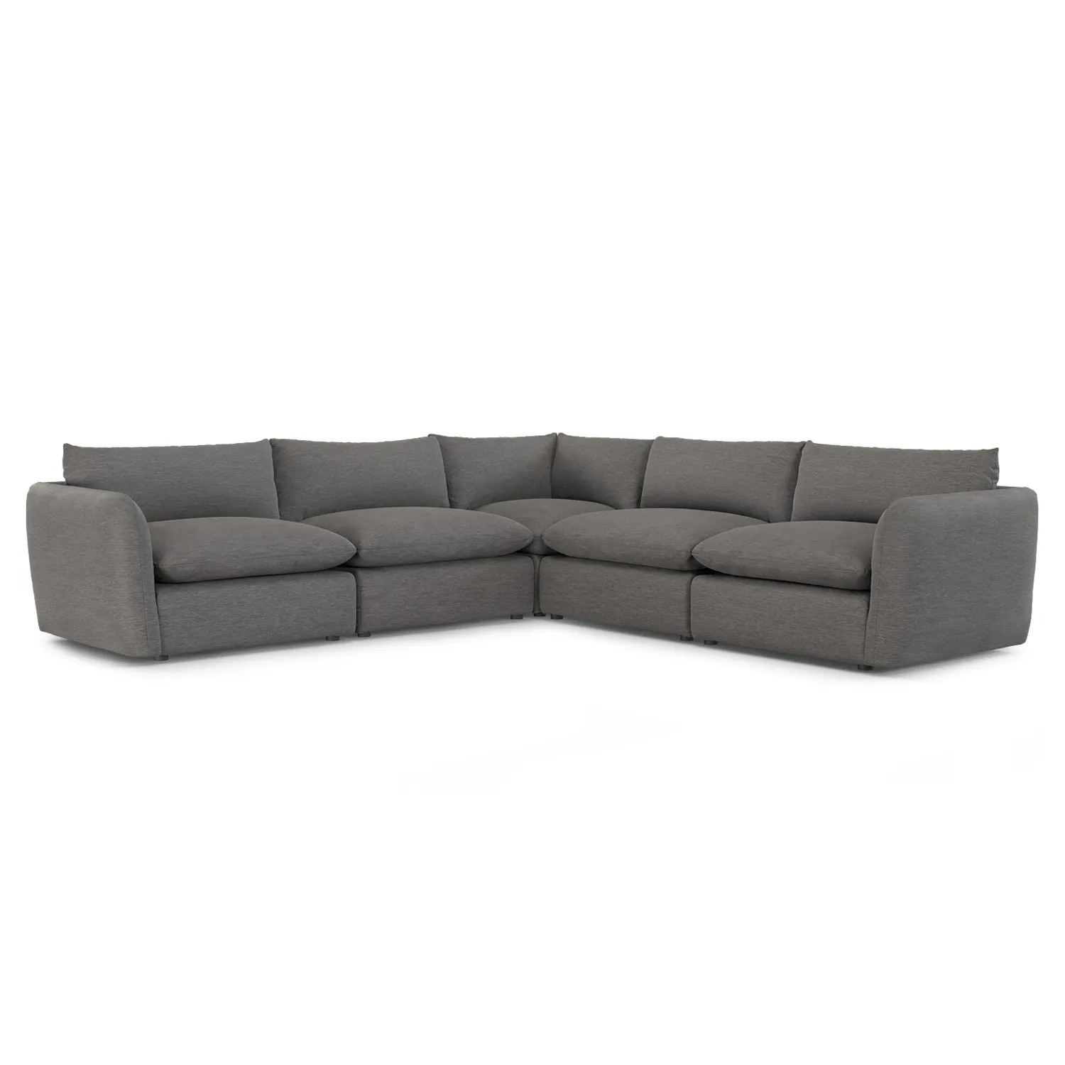 Leigh 126_ Modular Corner Sectional - Silver Gray - Image 2