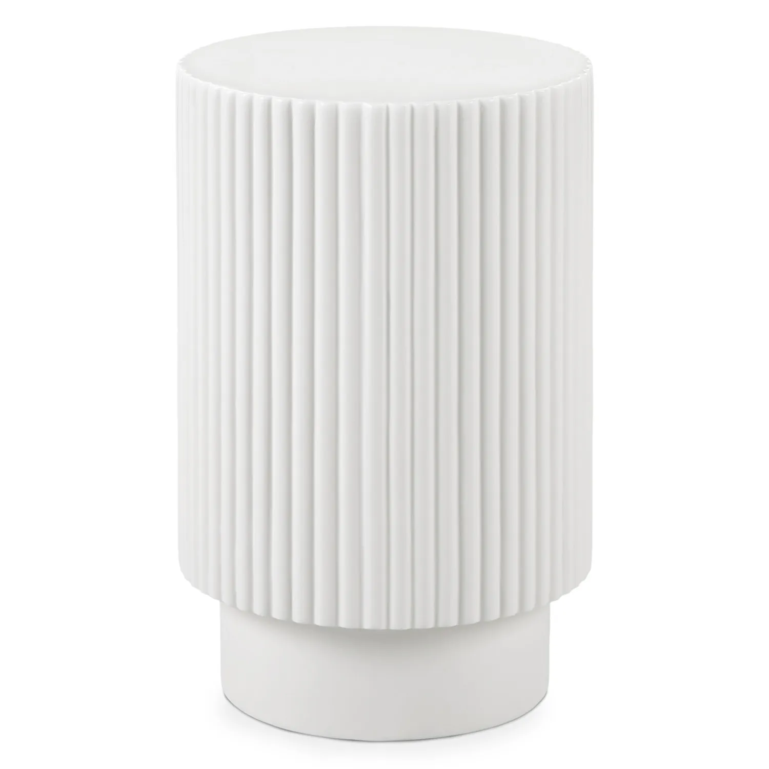 Nordens Concrete Side Table - Soft White - Image 8