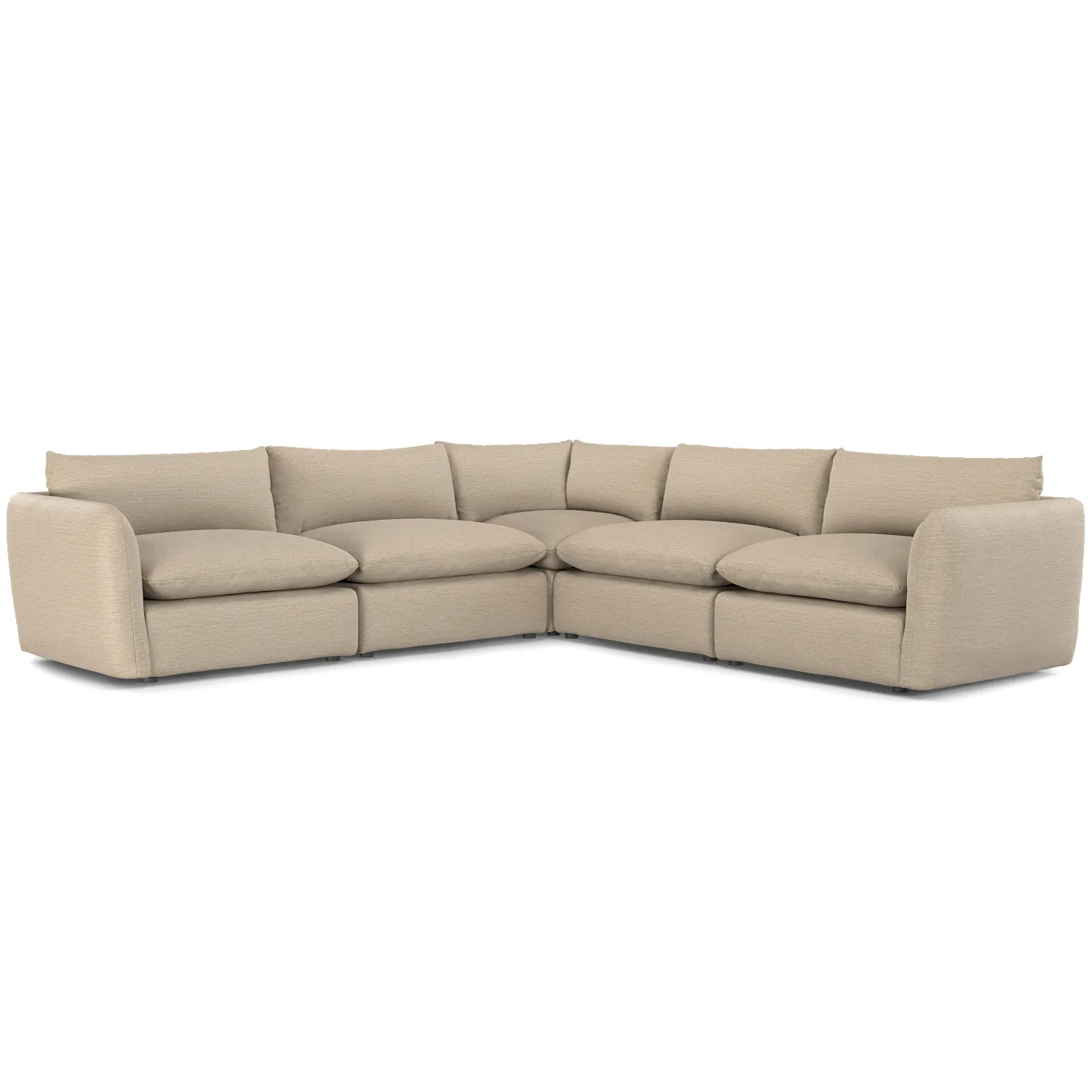 Leigh 126_ Modular Corner Sectional - Silver Taupe - Image 2