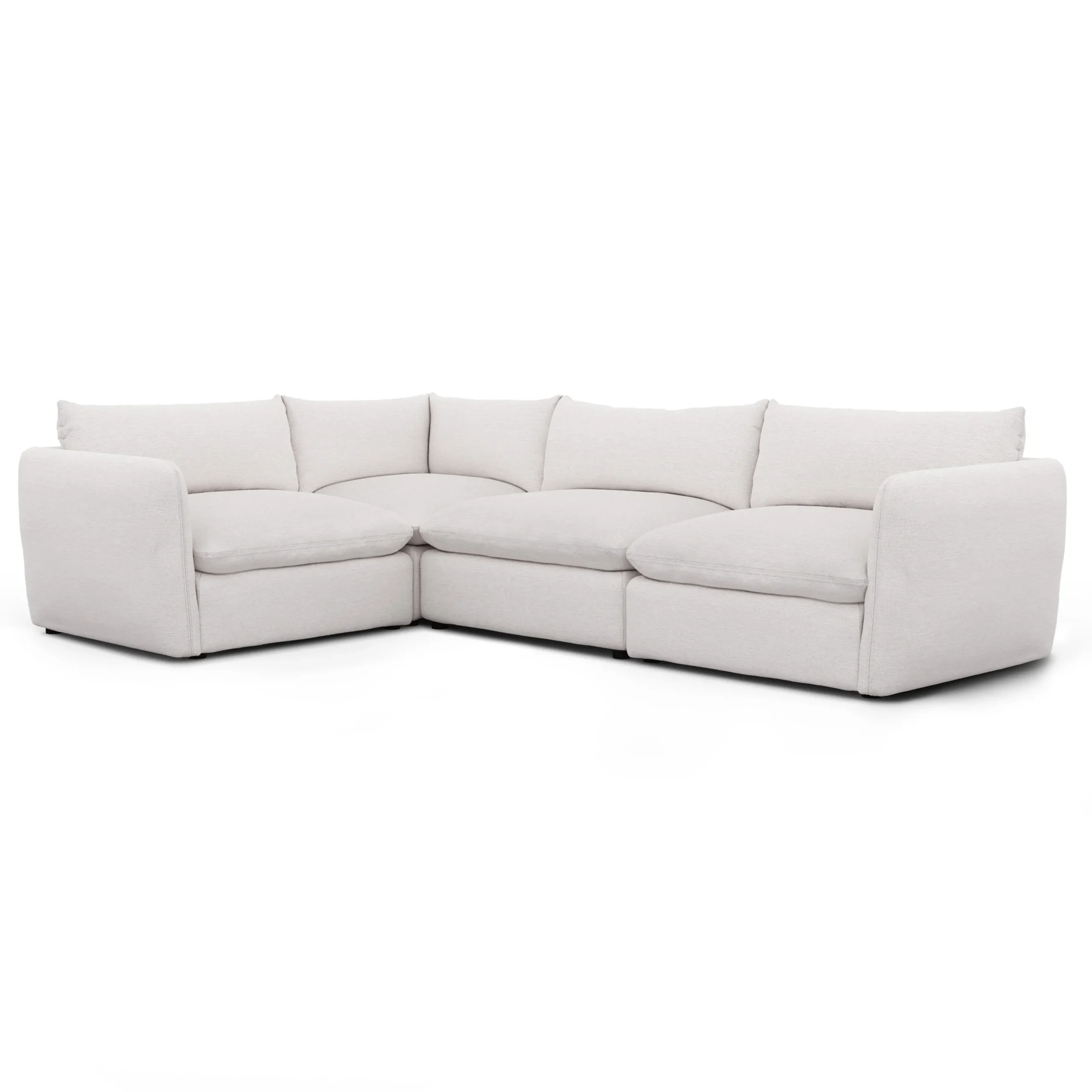 Leigh 126_ Modular L Sectional - Silver Ivory - Image 2