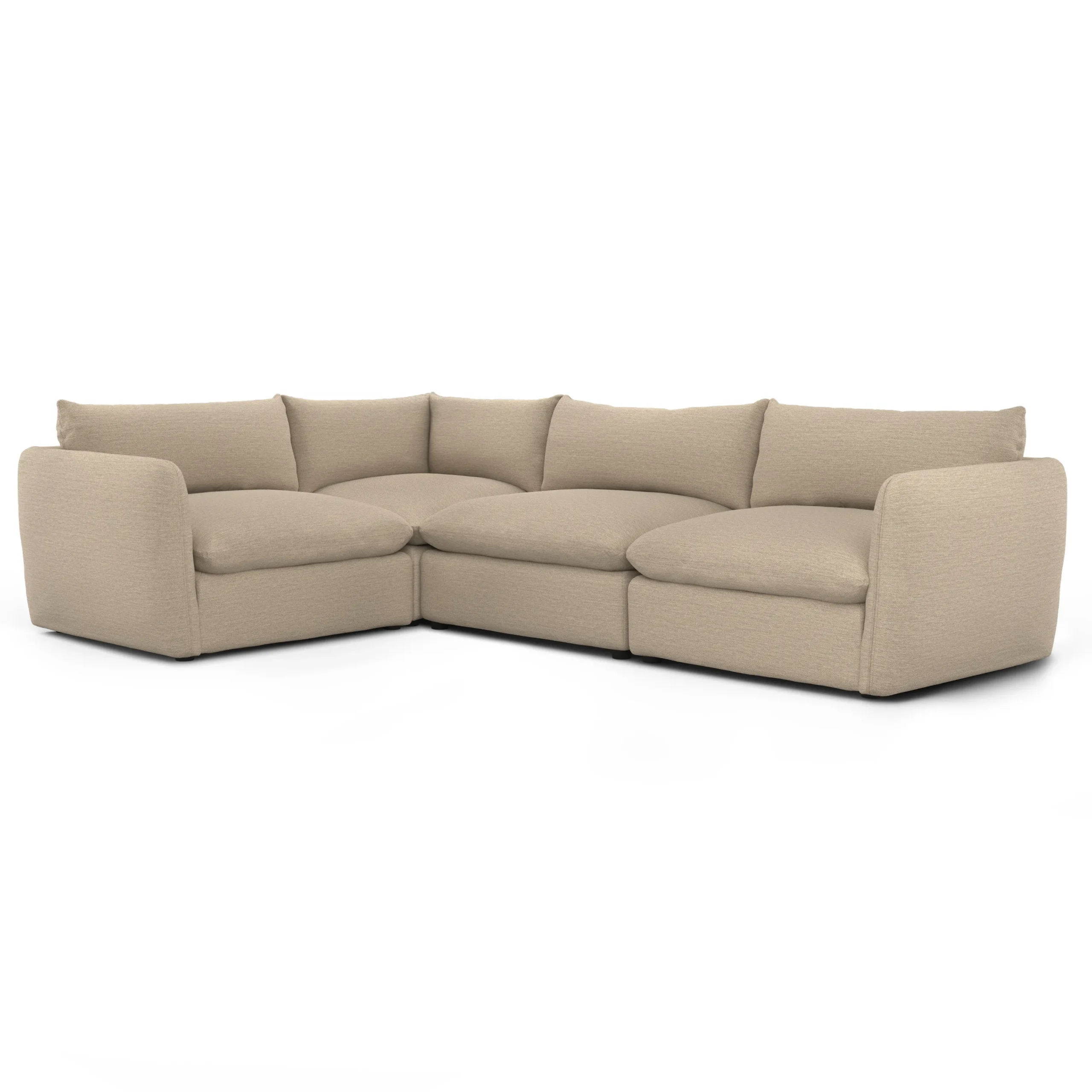 Leigh 126_ Modular L Sectional - Silver Taupe - Image 2