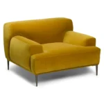 Abisko 42.5_ Velvet Lounge Chair - Plush Yarrow Gold