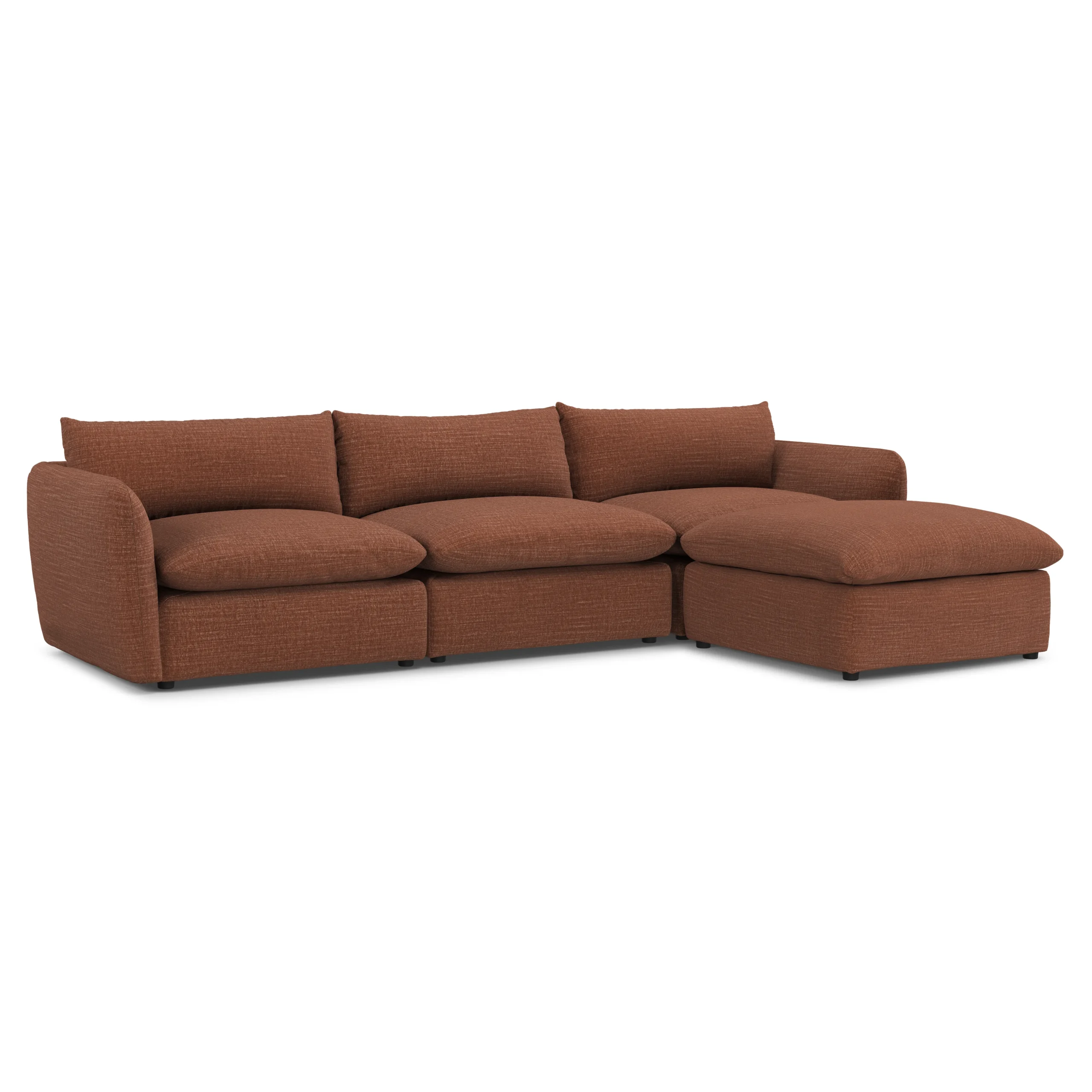 Leigh 131.5_ Modular Sectional - Napa Rust - Image 2