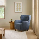 Archie 31.5_ Lounge Chair - Bijou Blue Bouclé