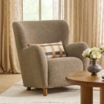 Archie 31.5_ Lounge Chair - Short Shearling Taupe