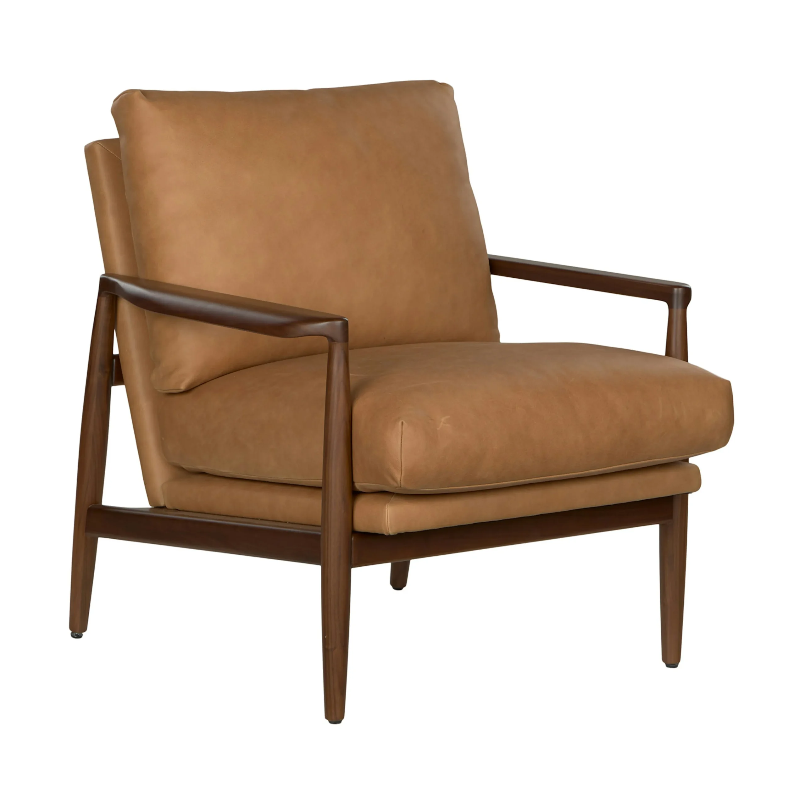 Bavel 28.5_ Leather Lounge Chair - Charme Tan - Image 8