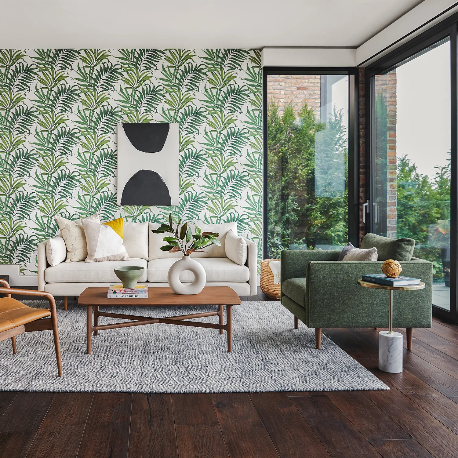 Burrard 32_ Lounge Chair - Forest Green - Image 12