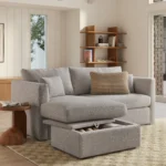 Marina 80_ Reversible Storage Sectional - Hestia Gray