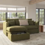 Marina 80_ Reversible Storage Sectional - Napa Moss