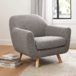 Gabriola 34_ Lounge Chair - Dover Gray Bouclé