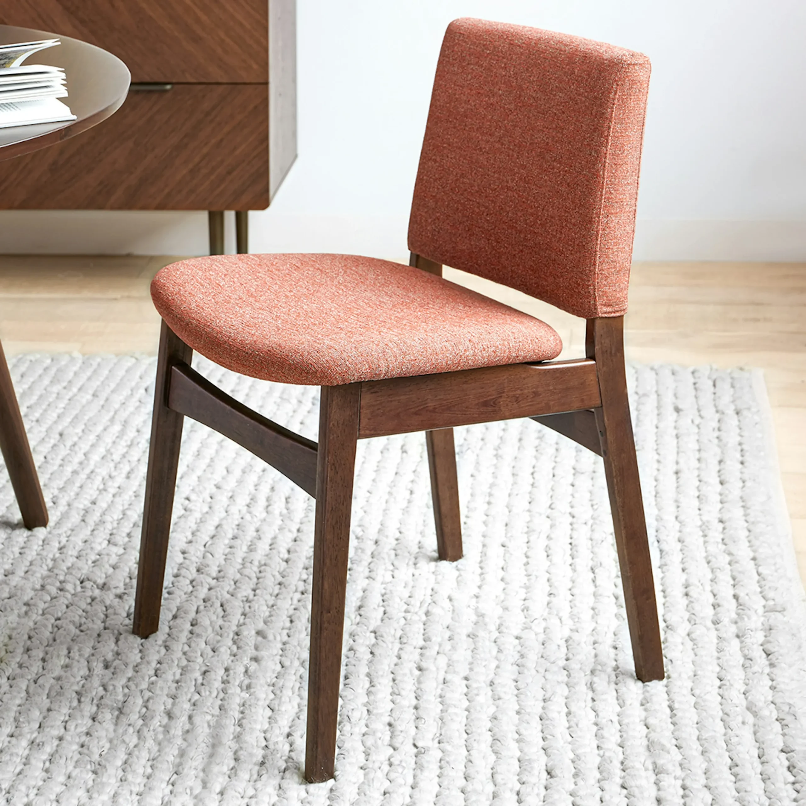Nosh Dining Chair - Walnut and Rosehip Orange - Image 2