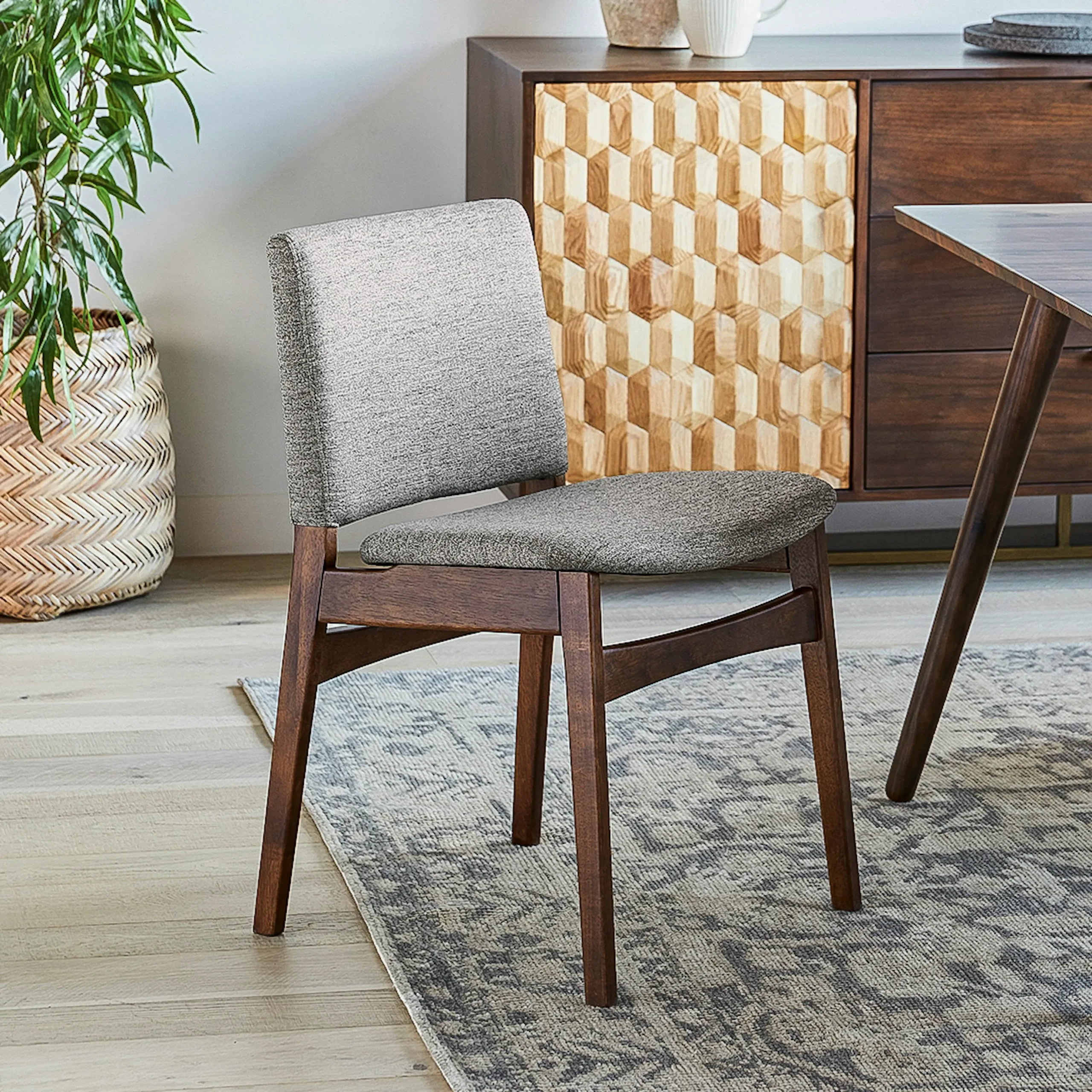 Nosh Dining Chair - Walnut and Quarry Gray - Image 2