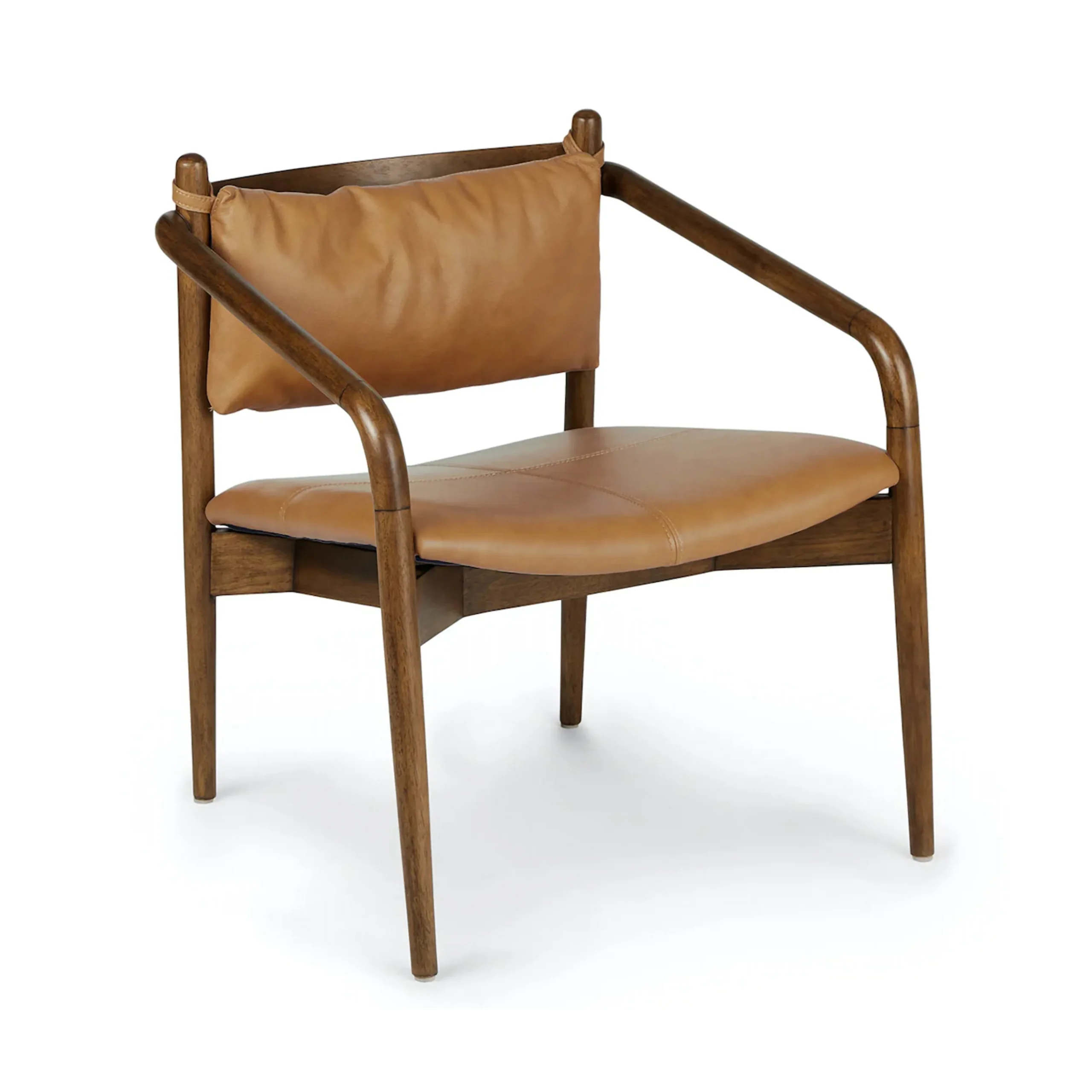 Lento 25_ Leather Lounge Chair - Teres Tan