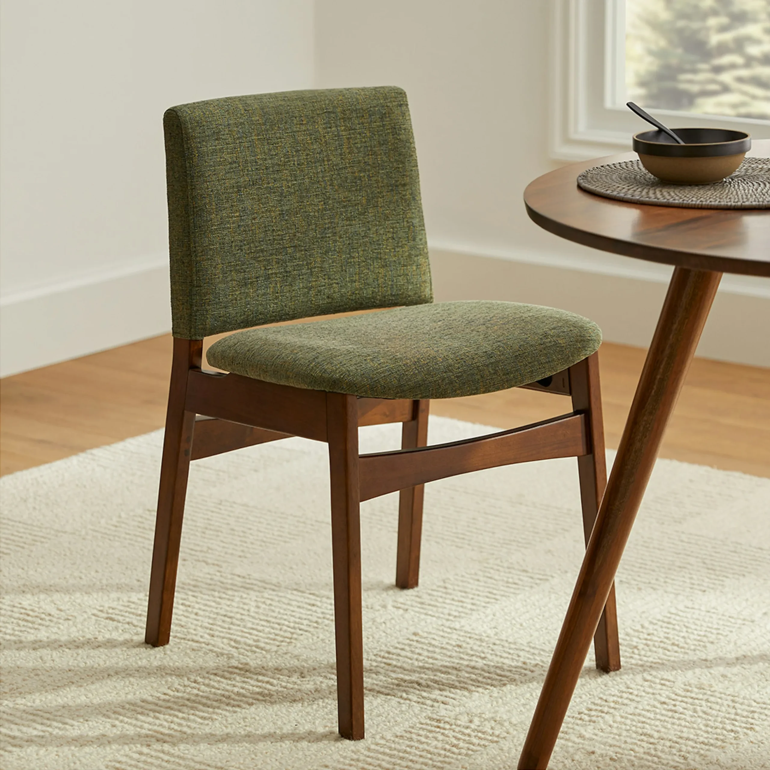 Nosh Dining Chair - Walnut and Hemlock Green - Image 2