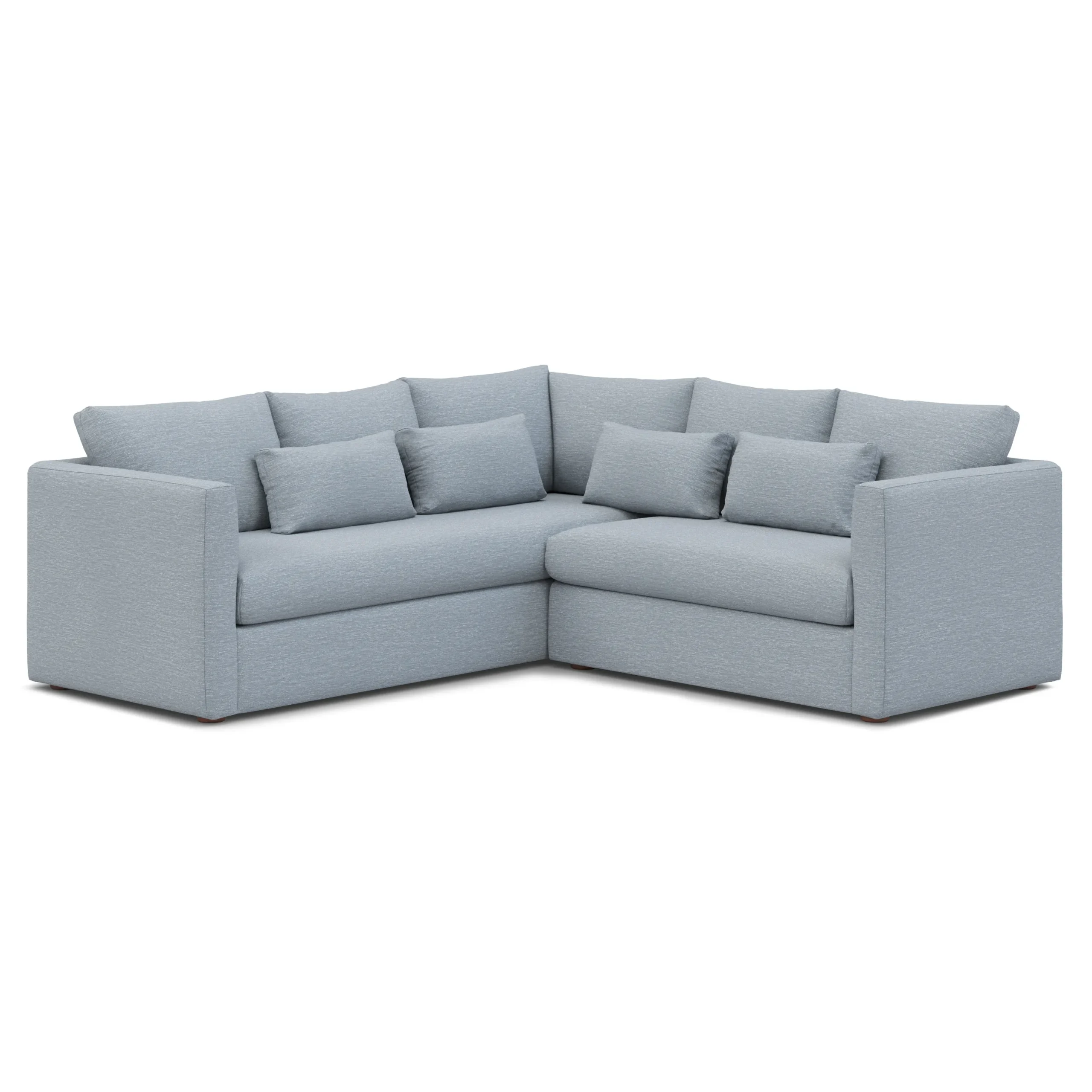 Marina 92_ Corner Sectional - Silver Light Blue - Image 2