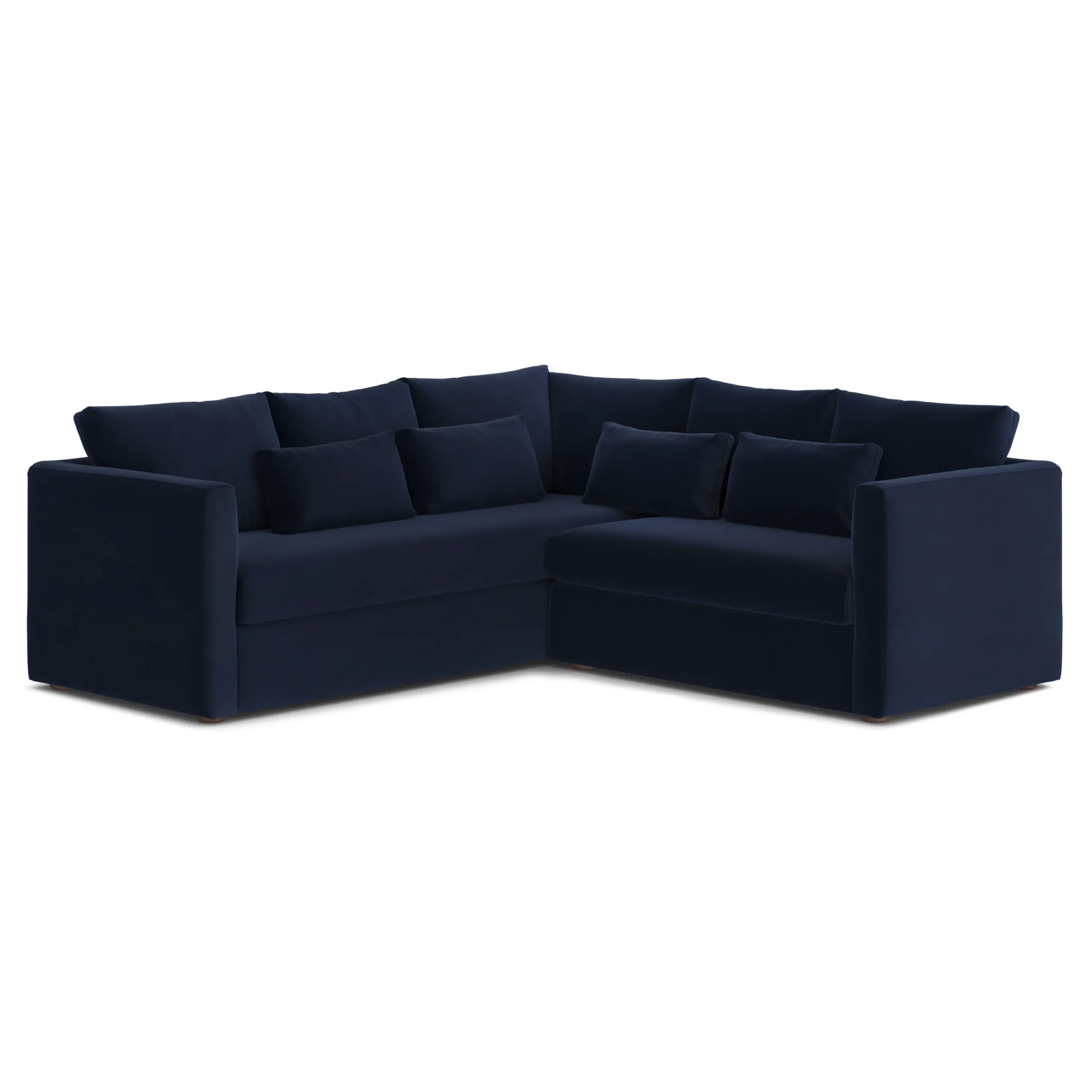 Marina 92_ Velvet Corner Sectional - Hale Ink - Image 2