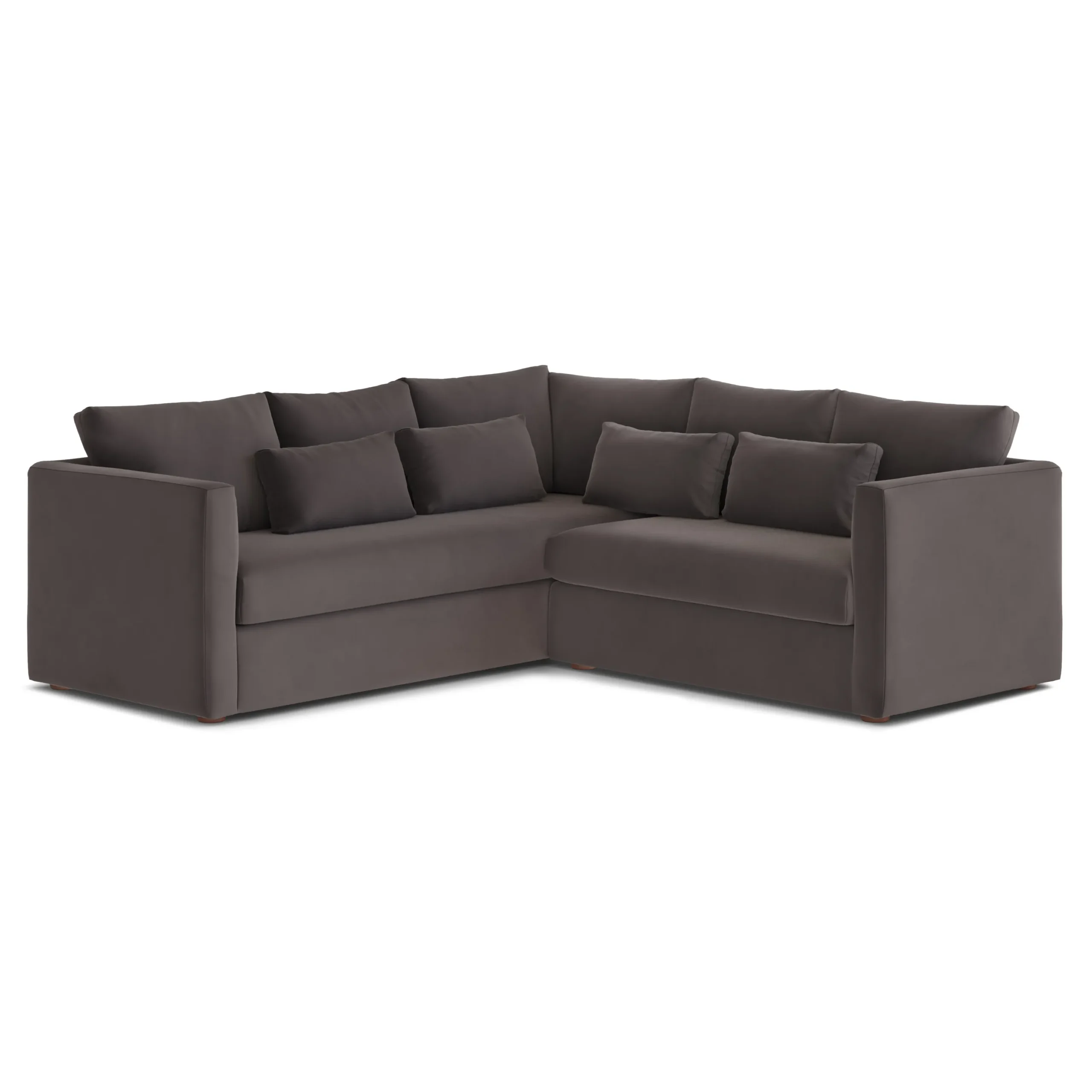 Marina 92_ Velvet Corner Sectional - Hale Warm Gray - Image 2