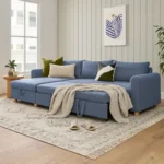 Nordby 104_ Reversible Sleeper Sectional - Lull Blue