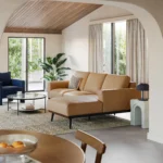 Rhett 93" Leather Chaise Sectional